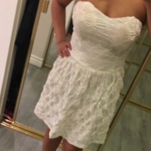 White strapless dress size small